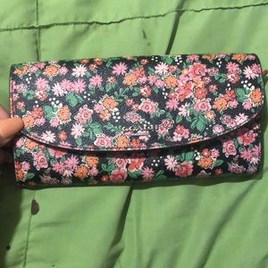 Adorable Cute Real Coach Long Pink Floral Wallet
